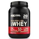 Optimum Nutrition Gold Standard 100% Whey Muscle Building and Recovery Protein Powder With Naturally Occurring Glutamine and BCAA Amino Acids, Chocolate Hazelnut Flavour, 28 Servings, 896 g