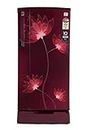 Godrej 200 L 4 Star Inverter Direct-Cool Single Door Refrigerator with Jumbo Vegetable Tray (RD EDGE 215D 43 TDI GL WN, Glass Wine, Base Stand with Drawer)