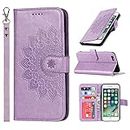 ELTEKER iPhone 6 Plus/6s Plus Wallet Case,Premium Leather Card Holder Card Slot Magnetic Closure Flip Kickstand Women Wallet Case for iPhone 6 Plus/6s Plus -Purple