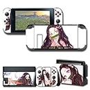 GilGames Protector Skin Stickers for Nintendo Switch, Decals Wrap Cover Full Set Protection Faceplate Console Dock