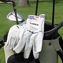 byBOMYA 100% Cabretta Men's Golf Gloves, Durable All Weather Golf Gloves Men Right Handed Golfer, Breathable, Grip Soft Comfortable USA Flag Golf Gloves Men Pack of 2