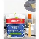DOCAT Crack Seal Agent 300gm with Brush Transparent Waterproof Glue for Roof Leakage Crack Seal Glue Roof Water Leakage Solution Epoxy Resin for Waterproofing Gap Filler for Pipe Wall Tiles