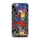 Jellybird Mobile Back Cover Compatible for Apple iPhone 6 Plus (Logo Round Cut) (Spiderman Theme Printed) Shockproof | Lightweight | Slim-fit