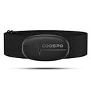 COOSPO Heart Rate Monitor Chest Strap Bluetooth4.0 ANT+ Heart Rate Monitor Strap HR Sensor with Chest Strap IP67 Waterproof Compatible with Peloton Zwift DDP Yoga Bike Computers Sports Watches
