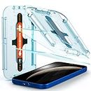 Spigen Glas.TR EZ Fit Verre Trempé Compatible avec iPhone 12, iPhone 12 Pro, 2 Pièces, Résistant aux Rayures, 9H Protection écran