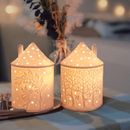 Little House Ceramic Candle Holder Creative Candle Mug Jar Light Molten Wax Lamp