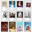Thepaper9store Pack of 12 - Taylor Swift Music Album Art Wall Posters 8.2x11.8 inch Adhesive Tape Attached Wall Decor Posters, Music Posters, Wall Art For Bedroom, Living room, Office (Taylor Swift)