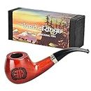 Pulsar Shire Pipes - HOBBITON Cherry Bent Apple Tobacco Pipe - 5.5" Long - Officially Licensed The Lord of the Rings Collectible