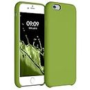 kwmobile Custodia Compatibile con Apple iPhone 6 / 6S Cover - Back Case per Smartphone in Silicone TPU - Protezione Gommata - oliva verde
