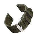 Archer Watch Straps | Premium Nylon Quick Release Replacement Watch Bands for Men and Women, Watches and Smartwatches (Olive, 18mm)