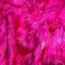 Eovea - Shaggy Faux Fur Fabric Trimmed - 30"X30" Inches Faux Fur Square - Long Pile Craft Fur Material for DIY Craft Supply, Hobby, Costume, Decoration,Fluffy Faux Fur Patch(30"X30", Fuchsia Pink)
