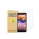 Tznzxm Screen Protector for ZTE Avid 579 Tempered Glass, Tempered Glass for ZTE Blade A3 2020 Screen Protector, Case Friendly 9H Hardness HD Anti-Scratch, Bubble Free Film for ZTE Avid 579 [3-Pack]