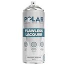 Polar Makelloser Klarlackspray - Matt - 1 x 400ml - Mehrzwecklack, unterschiedliche Materialien - schnell trocknend, haltbar und vergilbungsfrei - fur Kunststoff, Holz und Metall