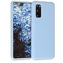 kwmobile Custodia Compatibile con Samsung Galaxy S20 Cover - Back Case per Smartphone in Silicone TPU - Protezione Gommata - blu chiaro matt