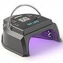 Gelpal 80W Professional Cordless UV LED Nail Lamp, UV Lights for Nails with 45 Beads and Rechargeable Battery, Portable LED Gel Nail Curing Dryer, Nail Polish Machine for Salon or Home, Black