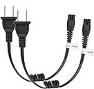 Stun Gun Charger Cord for VIPERTEK VTS-T03, VTS-195; Police 305, Police 519, Police 928-58, Avenger, Guard Dog Security, Jolt, Stun Master, Sabre and Most Other Stun Guns 2 Pack（Expandable to 12inch）