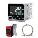 LCLCTC RS-485 Communication TC/RTD Input LCD Intelligent PID Temperature Controller Output for Heating and Cooling 48*48