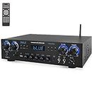 800 Watt Home Theater Amplifier Stereo Receiver with Bluetooth Wireless Streaming, Independent Mic Echo & Volume Control, MP3/USB/SD/AUX/FM Radio (800 Watt)
