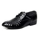 Comfortable Leather Shoes Men Patent Leather Shoes Mens Dress Shoes Coiffeur Zapatos De Hombre De Vestir Formal Zapatos De Hombre Men's shoesfor YUEXCHAO (Color : Black, Shoe Size : 8.5)