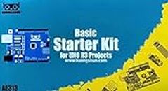 Arduino UNO R3 Starter Kit - Complete Electronics Learning Bundle with 30 Components and Varying Sensors for Numerous Creative Projects