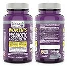 Naka Platinum Women's Probiotic + Prebiotic, 100 Billion input during production, 50 Billion minumum at expiry date, Live Cultures From 16 Function Specific Strains Designed To Support Female Physiology, Made in Canada (30+5 FREE)