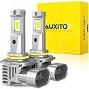 AUXITO 9005 LED Headlight Bulbs, 400% Brighter 6500K White Wireless LED Headlights for HB3 9005 Headlights High and Low Beam, Direct Install Plug and Play, IP68 Waterproof, Pack of 2