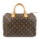 Authentic Louis Vuitton Monogram Speedy 30 Hand Bag Boston Bag M41526 Used F/S