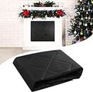Magnetic Fireplace Cover Fireplace Insulation Cover Fireplace Draft Cover Fireplace Blocker Blanket with Magnet and Hook-and-Loop Fasteners for Winter Summer Stops Overnight Heat Loss Thickened
