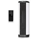 Senville 1500W Space Heater for Indoor Use, Electric, Ceramic, Remote, Digital Thermostat, Overheat Protection, Vertical & Horizontal Operation