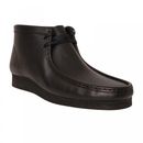 CLARKS Originals Mens Leather Wallabee Boots (Black)