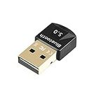 T Tersely USB Bluetooth Dongle 5.0, Bluetooth Adapter for PC Computer Desktop Laptop, Wireless Transfer for Bluetooth Headphones Speakers Keyboard Mouse Printers Music & Calls, Windows 11/10/8.1/8