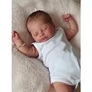Lonian Bambole Reborn Realistiche 20 pollici 50cm in vinile morbido Baby Doll addormentato Ragazzi bambino Neonato Reborn Babies (Bianco)
