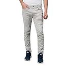 Red Tape Men's Grey Solid Washed Cotton Spandex Skinny Jeans_RDM0137A-32