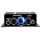 Home HiFi Stereo Amplifier, Portable Dual Channel Surround Sound HiFi Stereo Audio Receiver, Mini Digital HiFi Bass Audio Subwoofer AMP, Stereo AMP Speaker for Home, Car