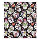 Naanle Dishwasher Magnet Cover Day of The Dead Sugar Skull Front Dishwasher Cover Magnetic Home Cabinet Decals Appliances Stickers Refrigerator Decorative 23" x 26"