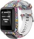 Axcellent Bands for Tomtom Runner 2/3 Strap,Compatible with Spark 3/Golfer2/Adventurer,Rubber Printed Replacement Band-GPS Smart Watch Accessories