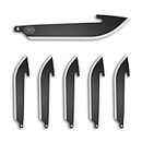 OUTDOOR EDGE 3.0" Drop-Point Blade Pack (Black, 6 Blades), Compatibility Blade Code 300