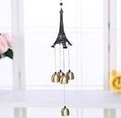 LailioLive Gifts Eiffel Tower 4 Bells Copper Wind Chimes Church Home Yard Garden Hanging Décor