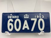 Vintage 1953-54 Wheaties Cereal Mini Ontario CA Bicycle License Plate