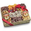 A Gift Inside Chocolate Caramel and Crunch Grand Gift Basket with Warm Weather Packaging