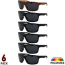 Polarized Sunglasses Mens Fishing Hunting Sport Wrap 6 Pack New As Pictured