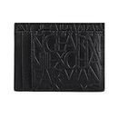 A | X ARMANI EXCHANGE Men's Armani Exchange Logo Card Case Nero-Black, One Size, Small