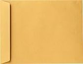 9 x 12 Open-End Envelopes in 24 lb. Brown Kraft for Mailing a Business Letter, Catalog, Financial Document, Magazine, Pamphlet, 50 Pack (Brown)