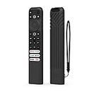 Funda Mando TCL Smart TV Compatible con TCL RC902V FMR5/RC833(2023) Mando TV TCL Carcasa de Mando Original TCL para Smart TV 8K QLED Voice TV Remote Case(Negro)
