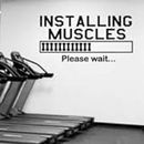 LYOMAN® Gym Wall Stickers Muscles Quote Wall Decal Gym Bodybuilding Vinyl Wall Sticker Sport Fitness Motivation Gym Decoration Wall Art Mural Sports AY976