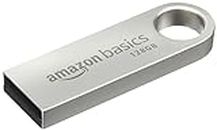 Amazon Basics 128 GB Flash Drive | USB 3.0 | Upto 150 MB/s | Metallic Silver