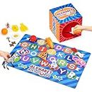 JoyCat Alphabet Mystery Box for Kids 26 PCS Letters Sorting Matching Game Activities Letter Sounds Fine Motor Learning Toys for Preschool Kindergarten Classroom Gift for 3+ Years Kids Toddlers