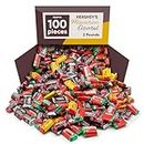 Hershys Miniatures Assorted - 2 Pounds Approx 100 - Chocolate Candy Individually Wrapped - Bulk Chocolate For Gifts for Coworkers - Dark Chocolate & Milk Chocolate - Mr. Goodbar And Krackel Flavors - Perfect For Sharing