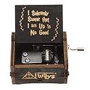 CAAJU Wooden Theme Harry Potter Black Hand Cranked Collectable Engraved Music Box Black (Black) (Black)