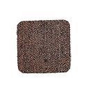 Knots Square Coasters Square Brown Finished PP Multi use Coaster for Floor Protectors for Furniture Legs. Best Non Slip Pad Carpet Feet Stop Your Furniture with Anti Slip Floor Pads (Brown)